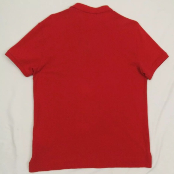 Polo Ralph Lauren Red Black Pony Custom Slim Fit Short Sleeve Polo Shirt L - Picture 6 of 6